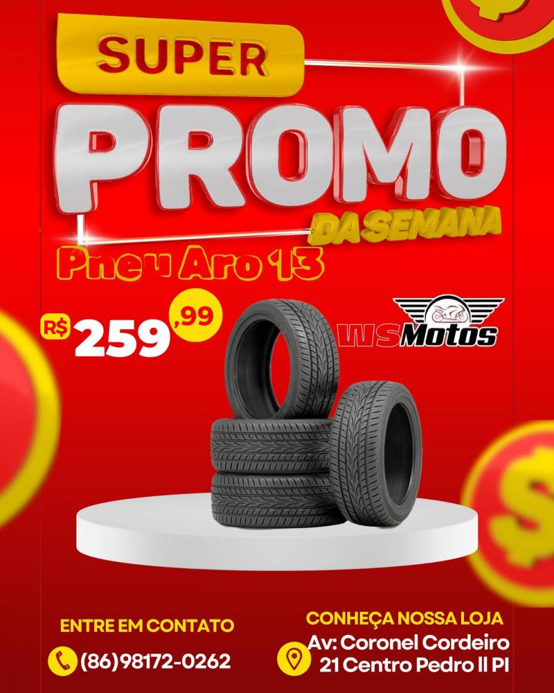 Venha aproveitar a Super Promoção da Semana na Loja WS Motos em Pedro II!