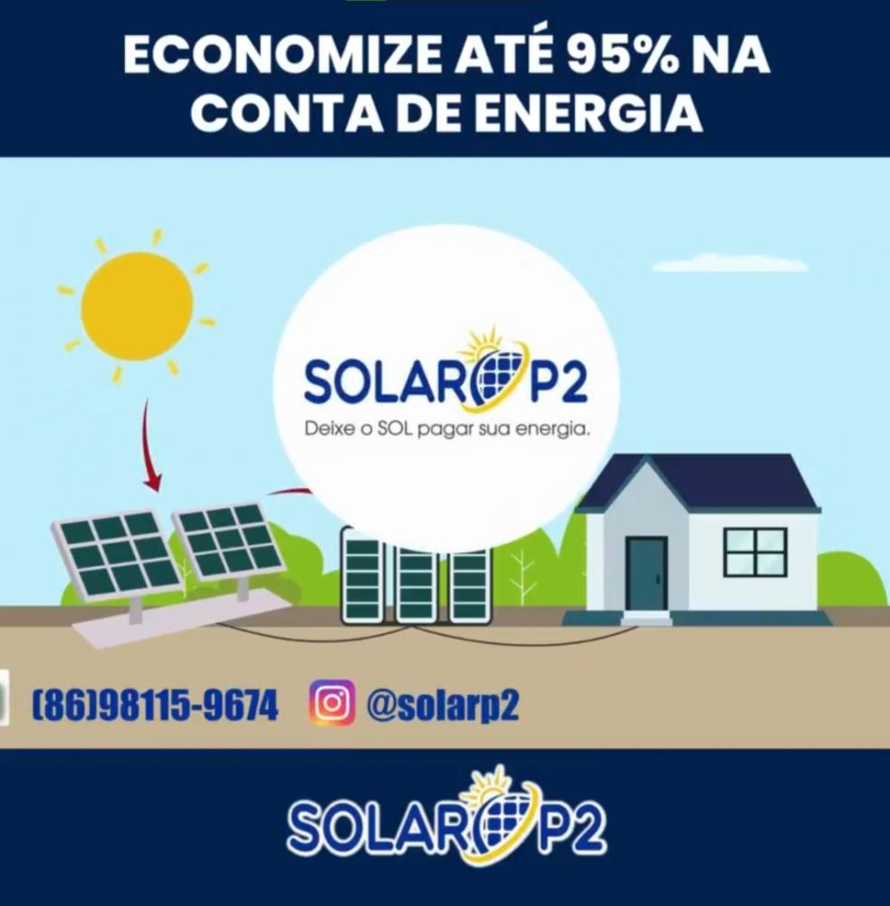 Garanta até 95% de economia nas contas de energia, com as placas solares da Solar P2!
