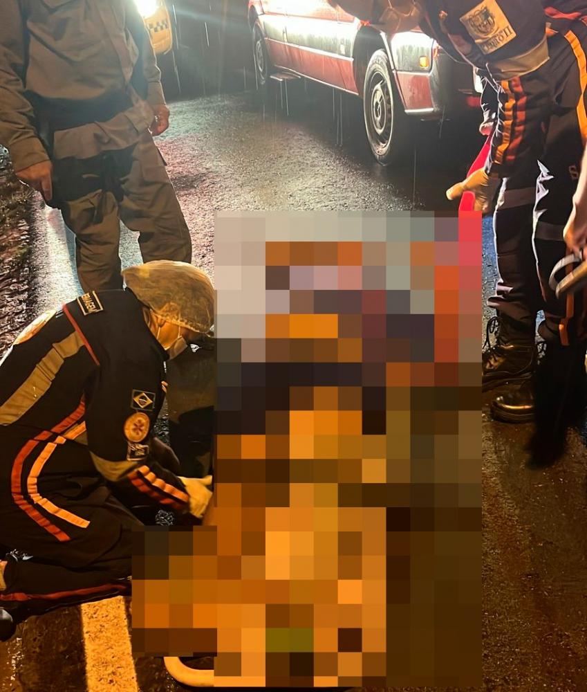 Colisão entre motos deixa homem ferido em Pedro II