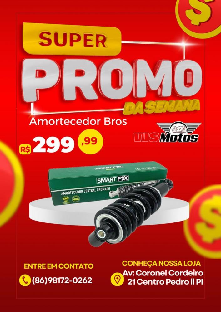 Venha para a Loja WS Motos e garanta peças e acessórios para sua moto com os melhores preços de Pedro II!