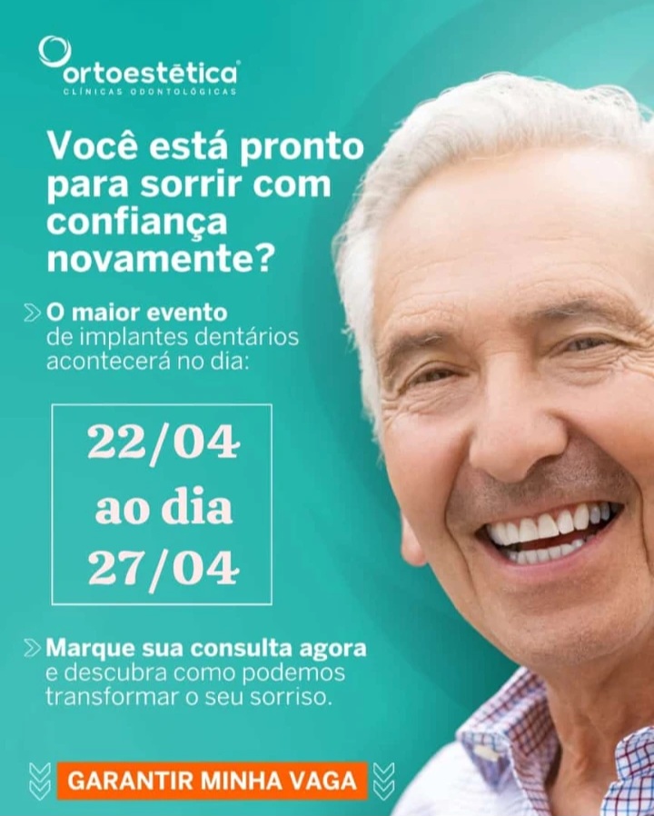 Recupere sua confiança ao sorrir com implantes dentários na Clínica Ortoestética de Pedro II!