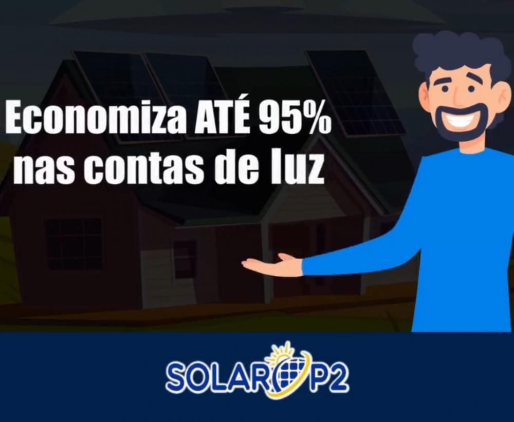 Reduza sua conta de energia em até 95% com placas solares da Solar P2!