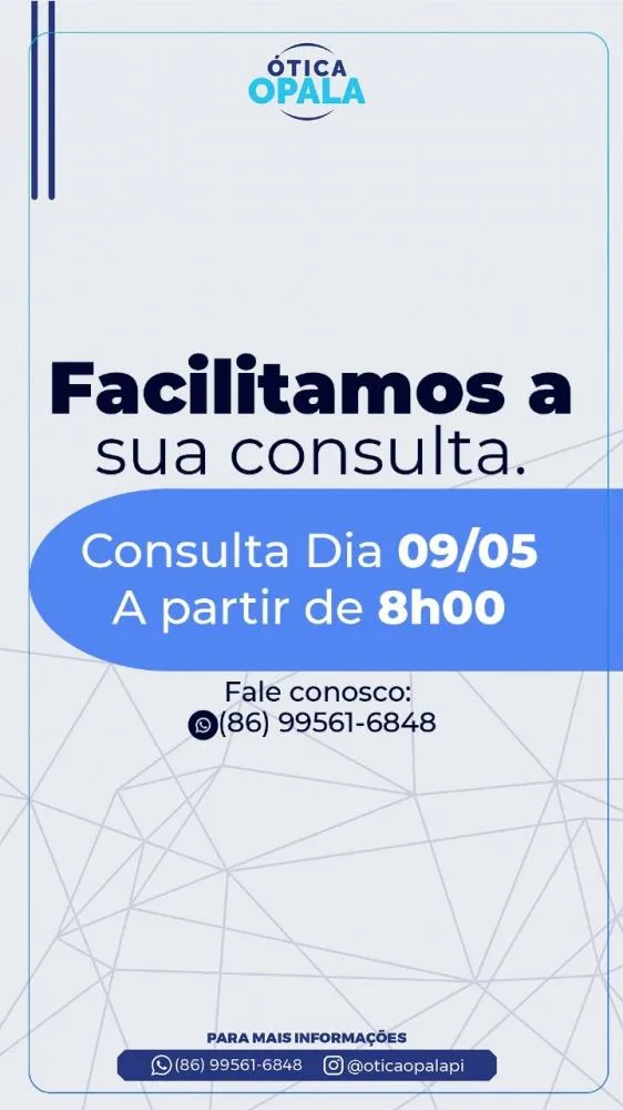 Cuide da sua visão na Ótica Opala de Pedro e ainda concorra a um Smartphone!