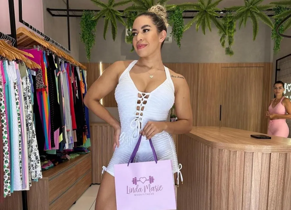 As últimas tendências da moda fitness você encontra na Loja Linda Marie em Pedro II!