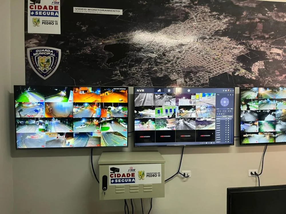 Inaugurada a sede da Guarda Civil Municipal e o sistema de videomonitoramento com 53 câmeras em Pedro II