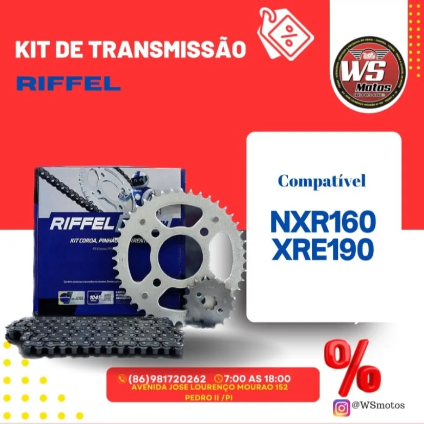 As melhores peças e acessórios para sua moto você encontra na Loja WS Motos em Pedro II! 