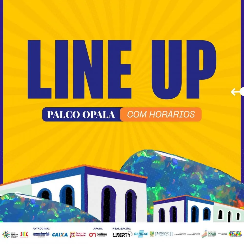 Organização divulga horários das atrações do Palco Opala da 18ª Edição do Festival de Inverno de Pedro II