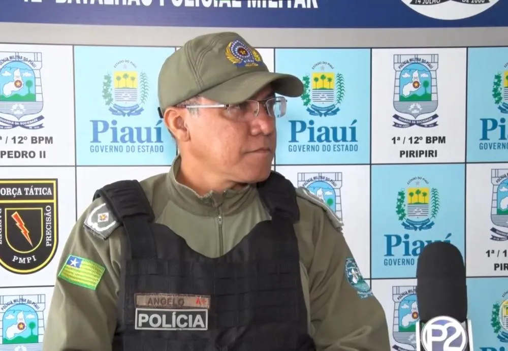 Comandante da Polícia Militar de Pedro II, Capitão Ângelo Alves, faz balanço do trabalho da PM durante o Festival de Inverno.