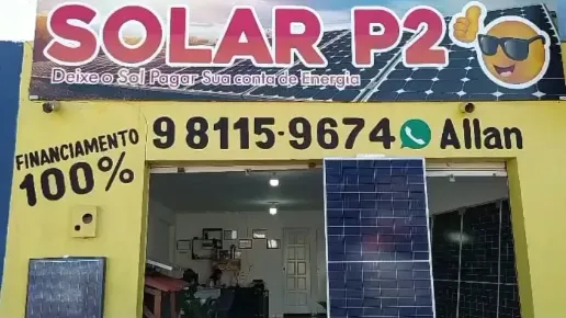 Livre-se das contas de energia altas e economize até 95% com as placas solares da Solar P2!