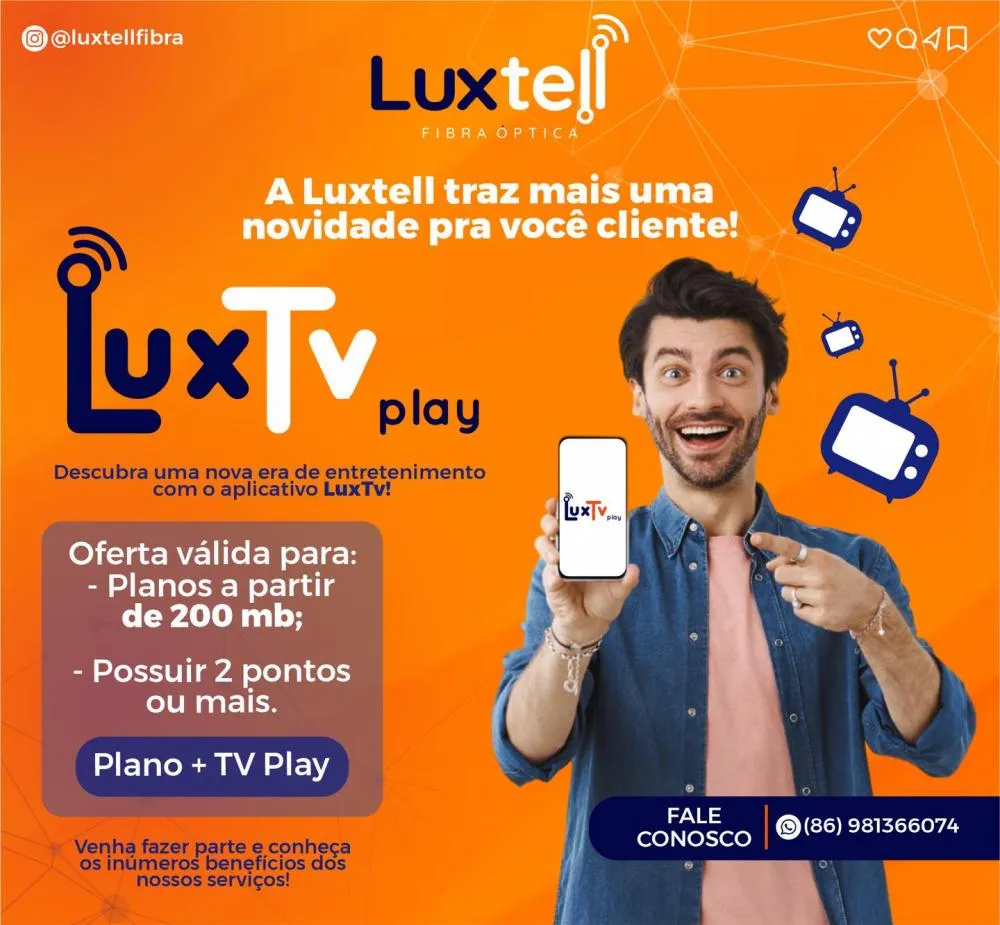 Conheça o LuxTV Play, o novo aplicativo de streaming da Luxtell!