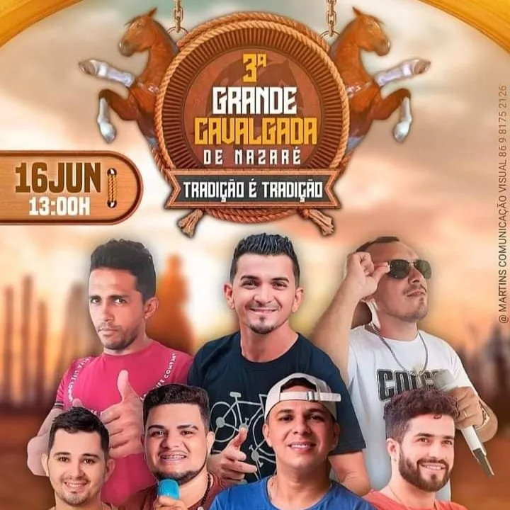 Será amanhã, a 3º Grande Cavalgada da localidade Nazaré, não perca!