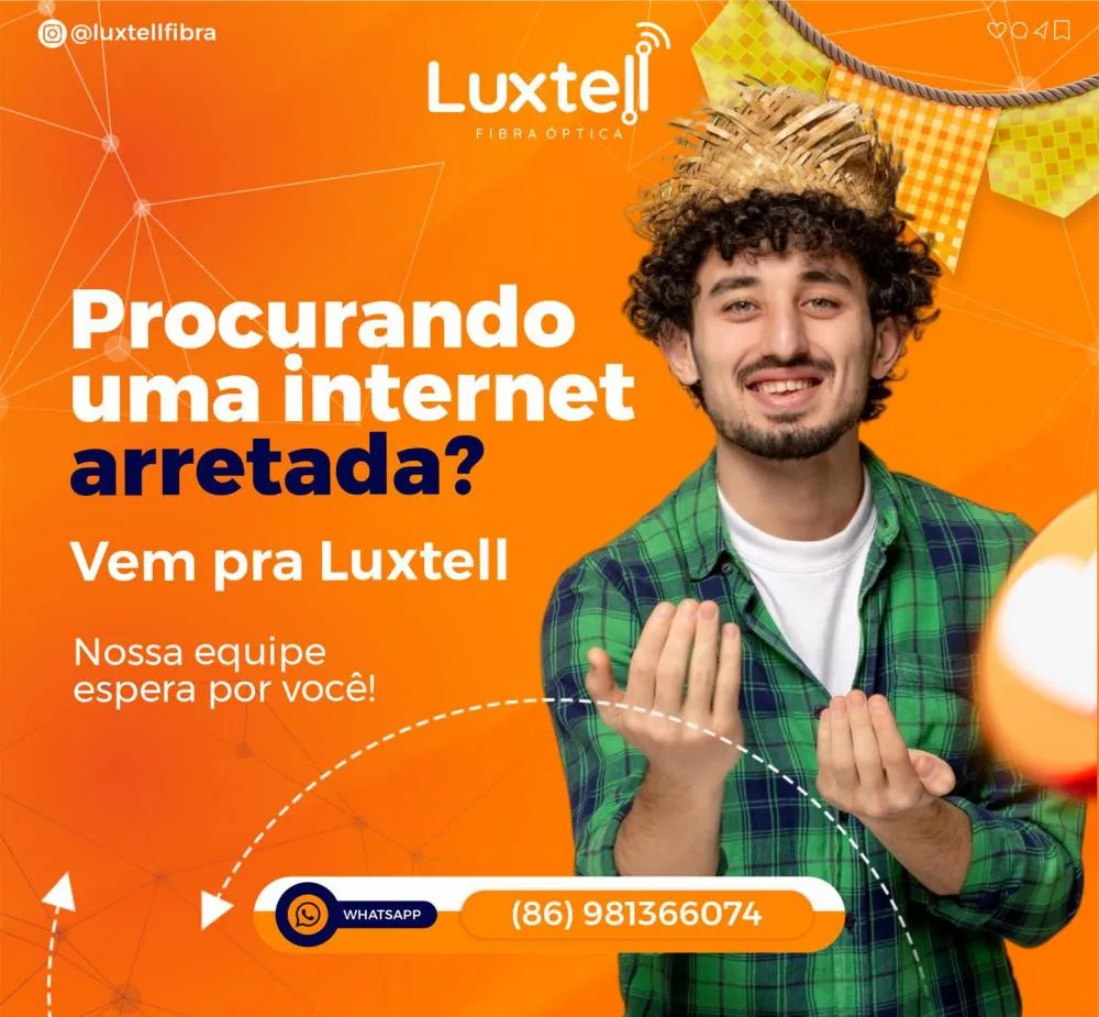 Venha para a Luxtell e navegue sem interrupções com a internet rápida de Pedro II!