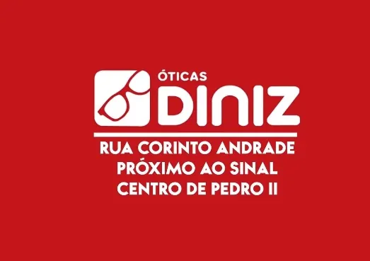 Óculos com as melhores opções de lentes e armações em Pedro II você encontra nas Óticas Diniz!