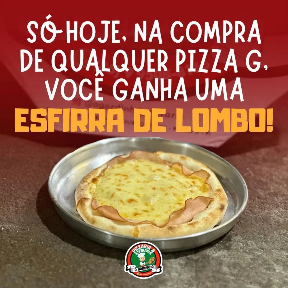 Venha saborear as pizzas mais gostosas de Pedro II na Pizzaria O Gordinho!