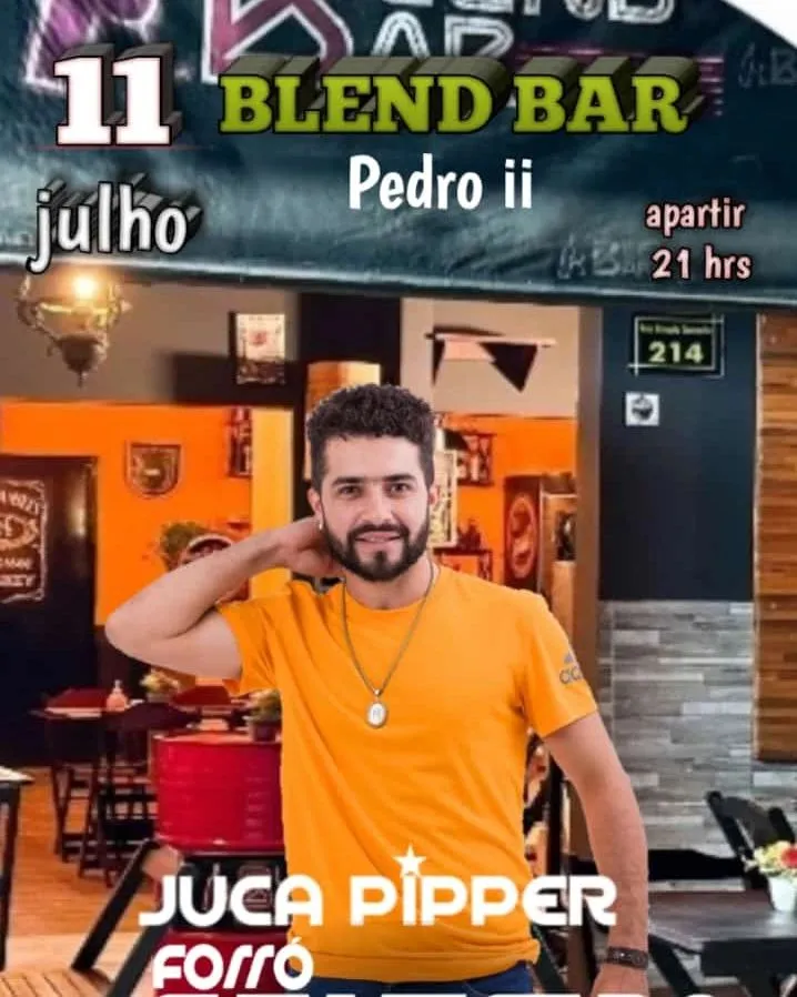 Quinta do Blend Bar com Juca Pipper, não perca!