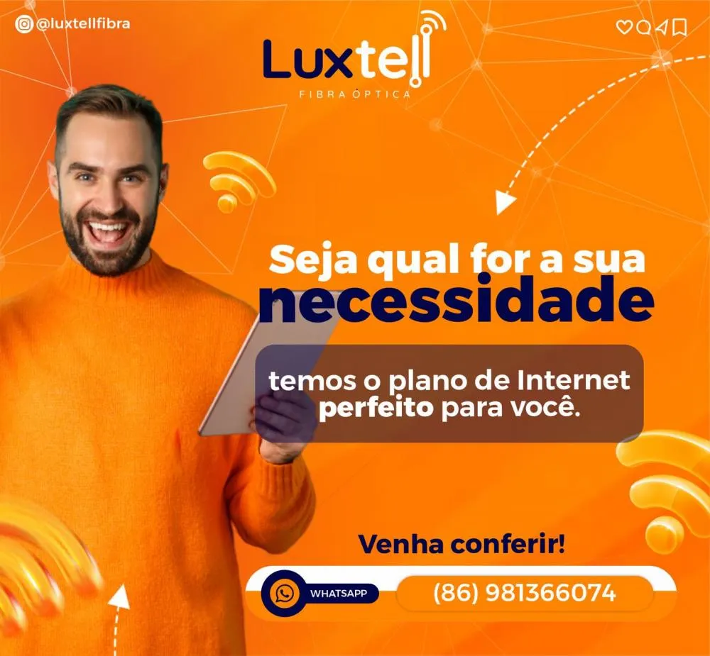 Você precisa de uma internet que não te deixa na mão? Então confira os planos da Luxtell!