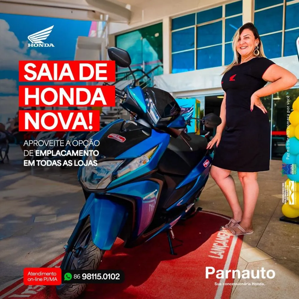 Na Parnauto de Pedro II você encontra sua moto 0Km com condições facilitadas! 