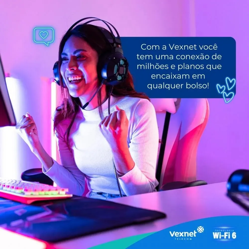 Venha a Vexnet, internet de qualidade com planos que cabem no seu bolso!