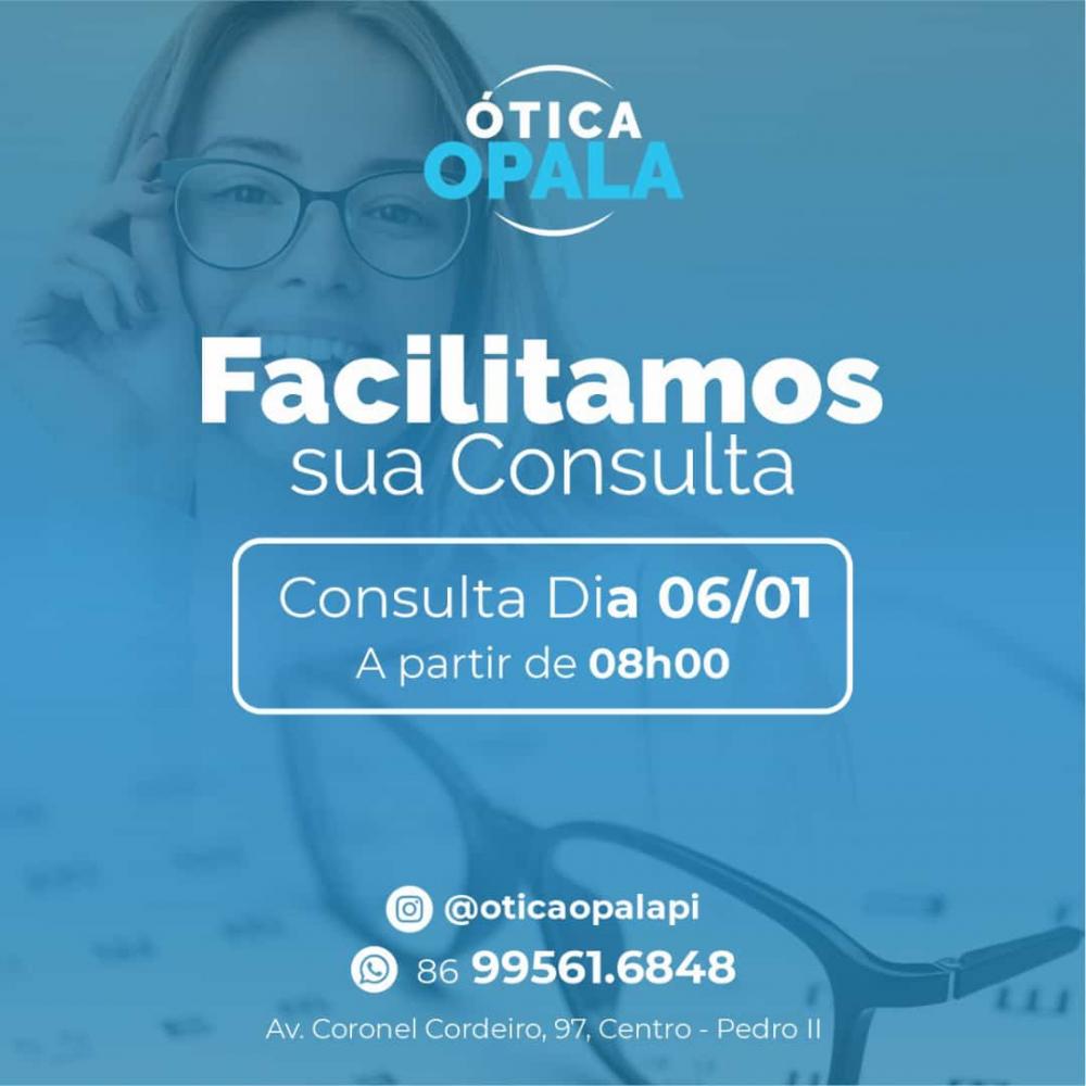 Comece o ano cuidando da sua visão; agende já a sua consulta de vista na Ótica Opala de Pedro II!