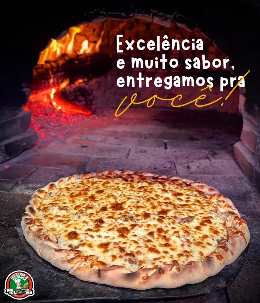 Faça seu pedido na Pizzaria O Gordinho e saboreie as melhores pizzas de Pedro II!