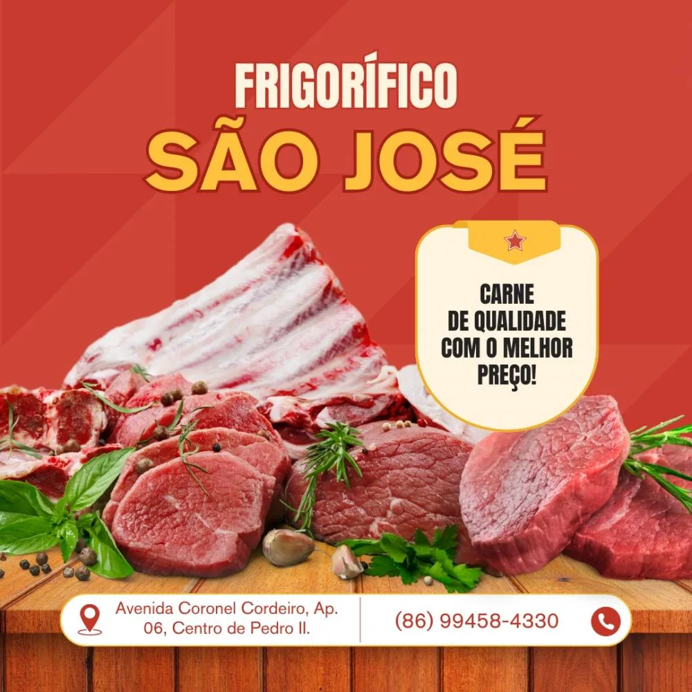 Encontre os cortes de carne mais saborosos de Pedro II no Frigorífico São José!