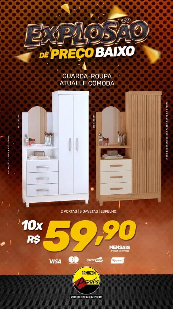 Explosão de Preços Baixos: Aproveite as promoções imperdíveis do Armazém Paraíba!