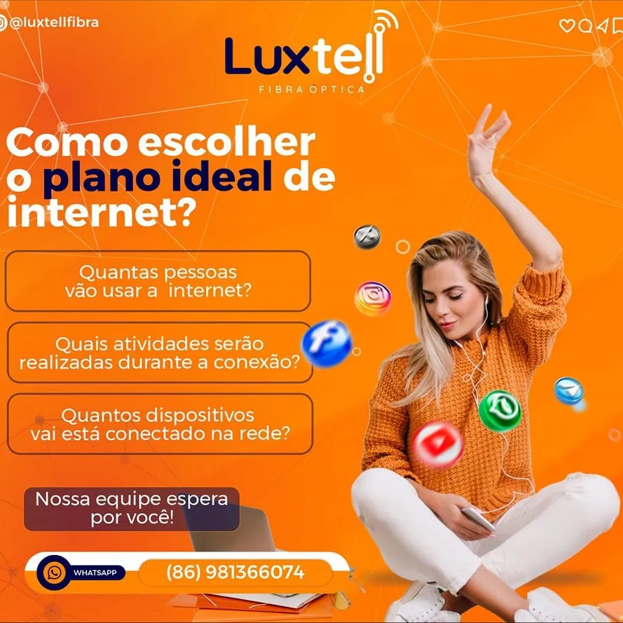 Fuja de conexões lentas, escolha já o plano perfeito para você na Luxtell!