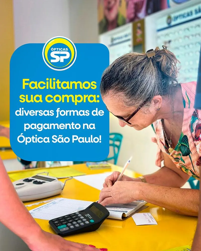 Encontre o par de óculos que combina com você nas Ópticas São Paulo de Pedro II!