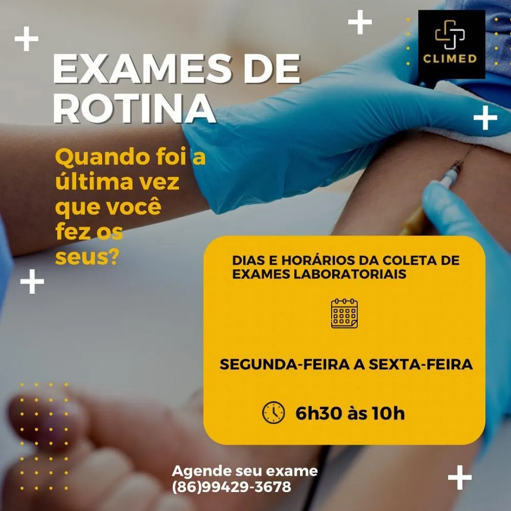 O cuidado que sua saúde precisa está na Climed em Pedro II, agende já a sua consulta!