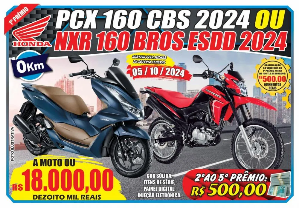 Ação entre amigos da RA Esportes: Concorra a uma moto ou R$18 mil no PIX!