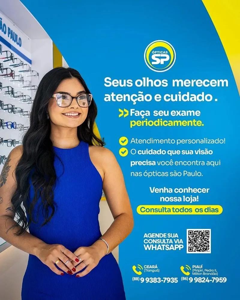 Procurando óculos novos com estilo e qualidade? Então passe nas Ópticas São Paulo de Pedro II!