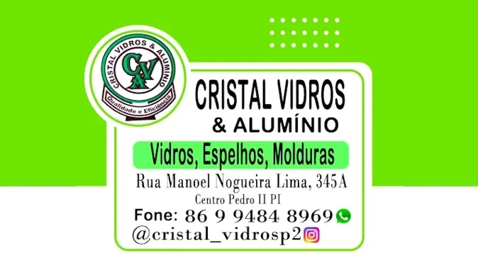 Sofisticação e qualidade em serviços de vidraçaria e alumínios você encontra na Cristal Vidros & Alumínio em Pedro II!
