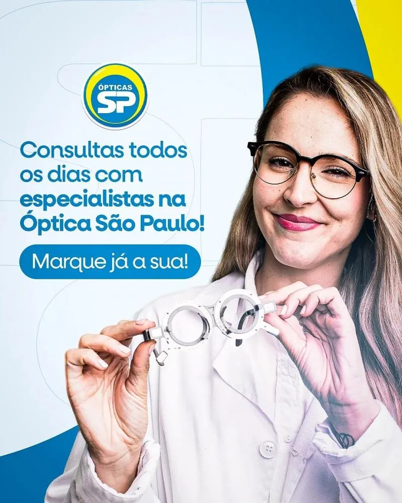 Cuide da sua visão com qualidade garantida nas Ópticas São Paulo em Pedro II!