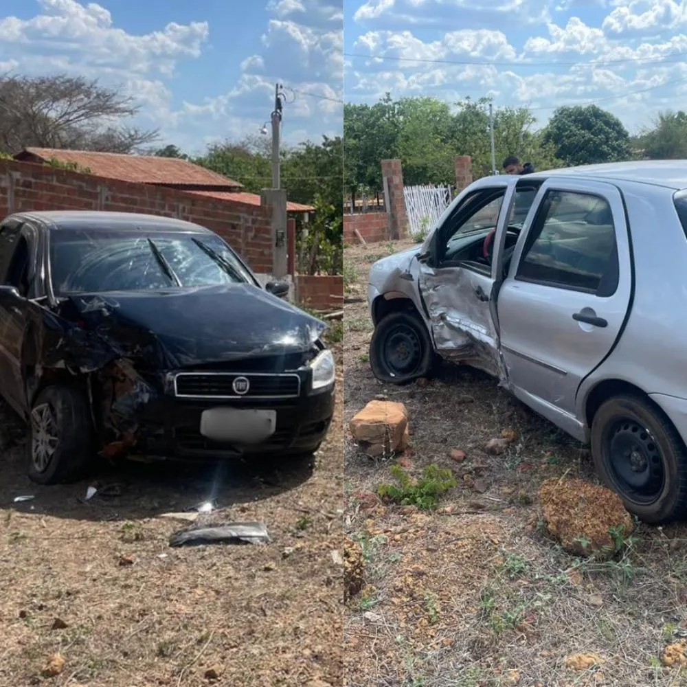 Colisão entre carros deixa dois feridos na PI-477 em Pedro II