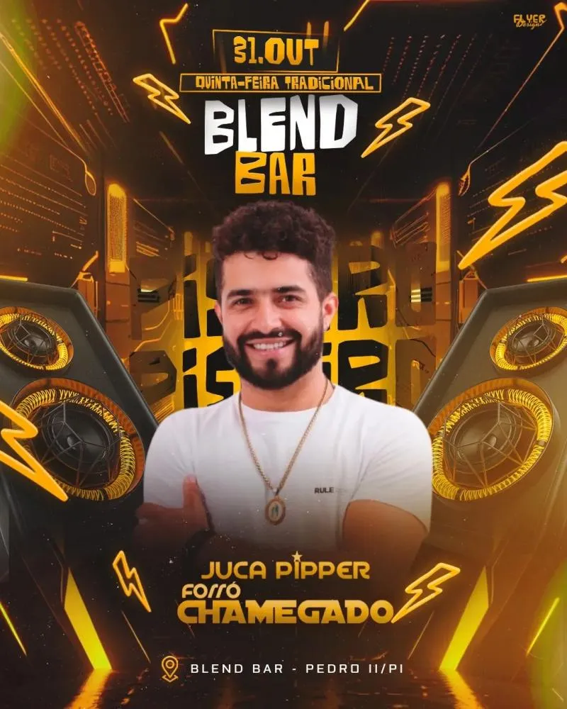 Não perca a Quinta do Blend Bar: Juca Pipper e Forró Chamegado agitando sua noite!