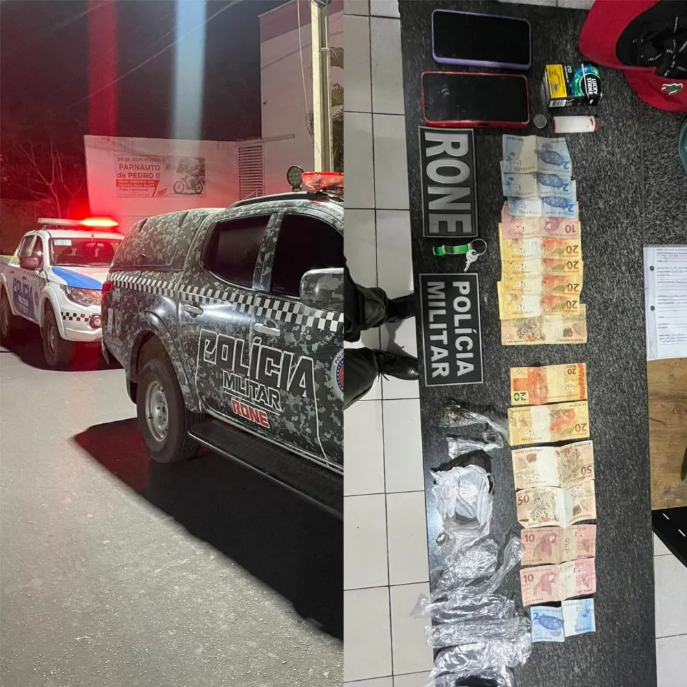 Dois homens são presos suspeitos de tráfico de drogas em operação da RONE em Pedro II