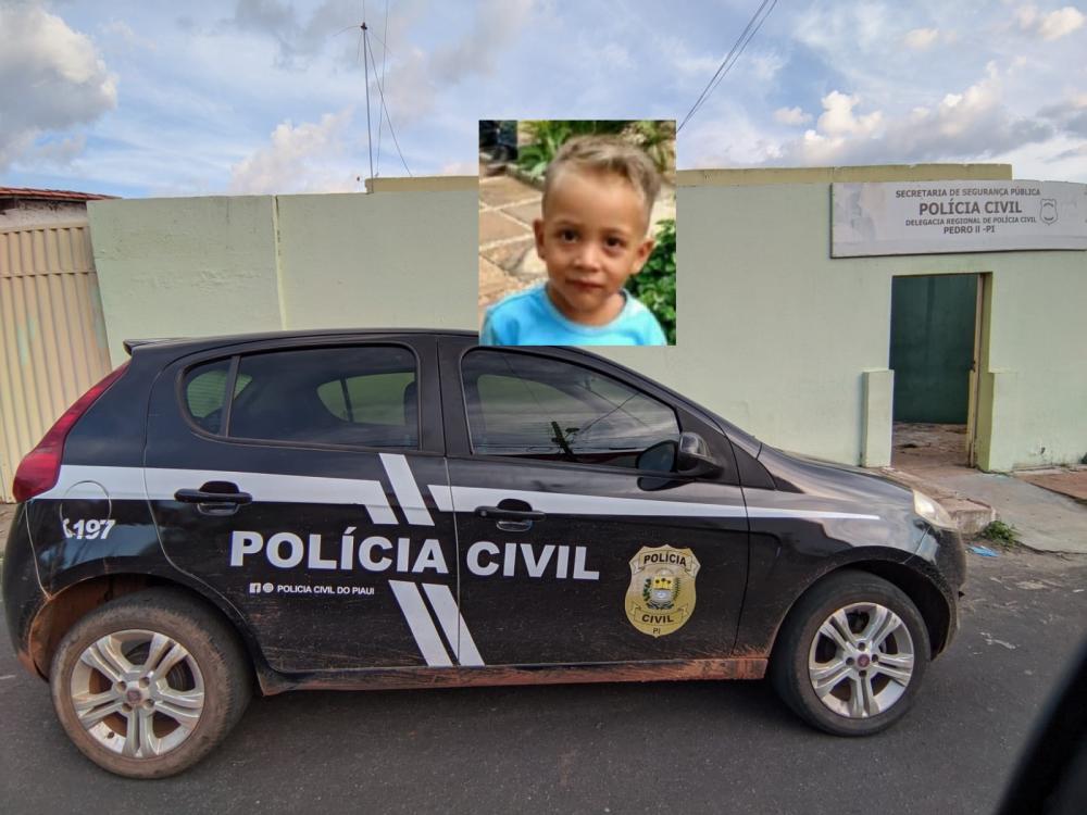 Polícia Civil pede exumação de corpo de menino de 05 anos, que morreu afogado em piscina, na zona rural de Pedro II