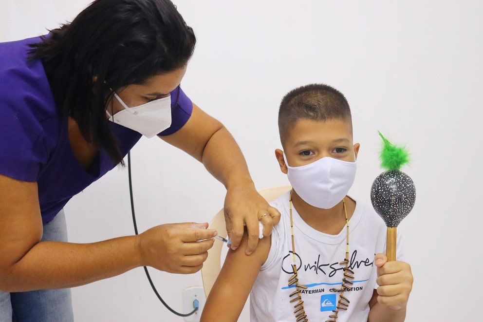 Lagoa de São Francisco inicia vacinação contra a covid-19 em crianças de 11 anos 