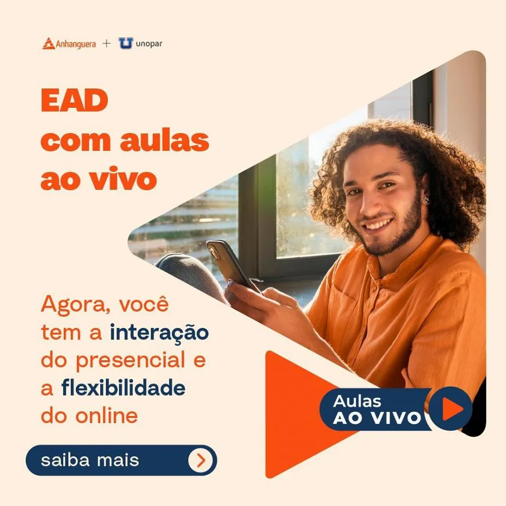 Conquiste seu curso superior com a praticidade do EAD da Unopar/Anhanguera Polo Pedro II!