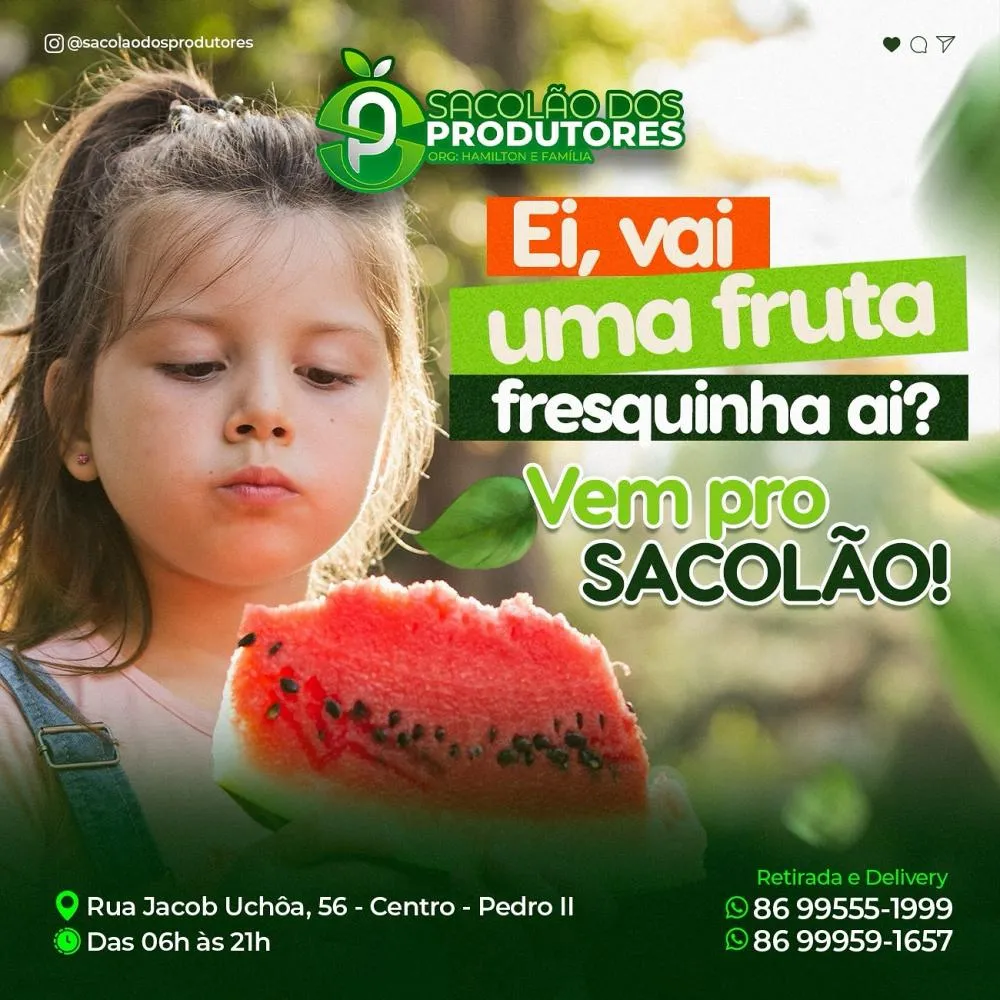 Leve qualidade e saúde para sua mesa com os produtos do Sacolão dos Produtores!