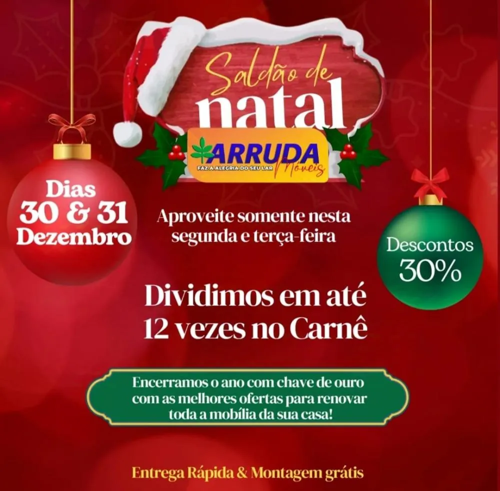 Aproveite as ofertas imperdíveis de fim de ano e renove sua casa para 2025 com até 30% de desconto!