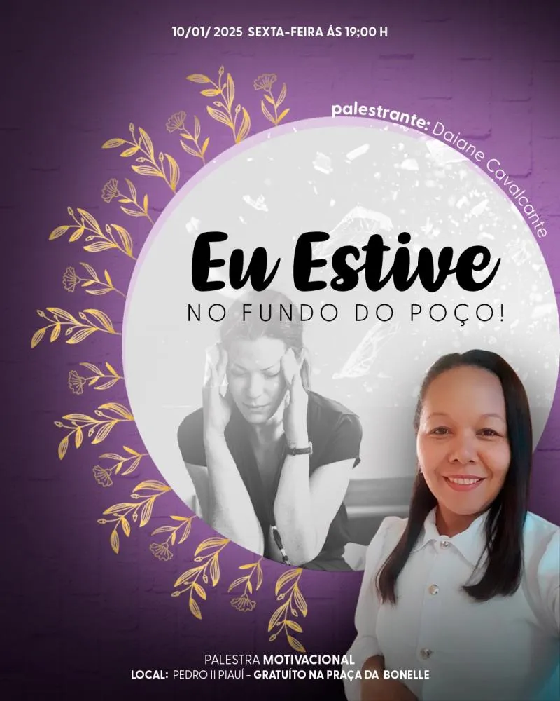 Palestra motivacional será realizada nesta sexta-feira (10) em Pedro II