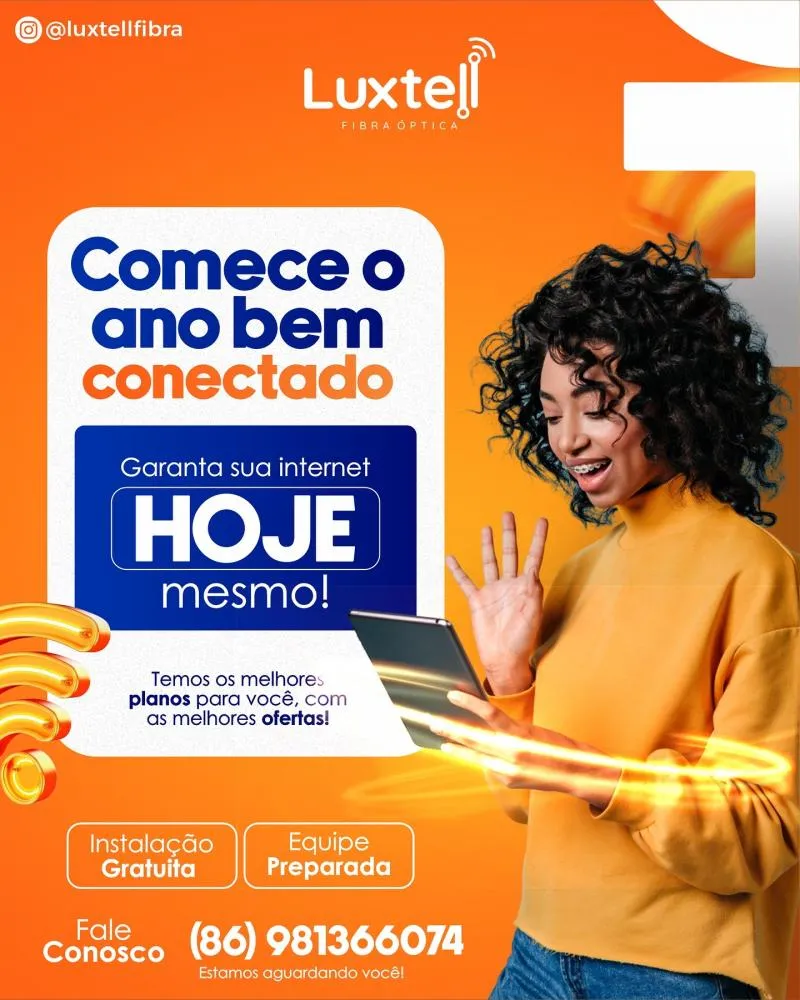 Comece o ano bem conectado, adquira já seu plano Luxtell e tenha uma internet rápida de verdade em 2025!