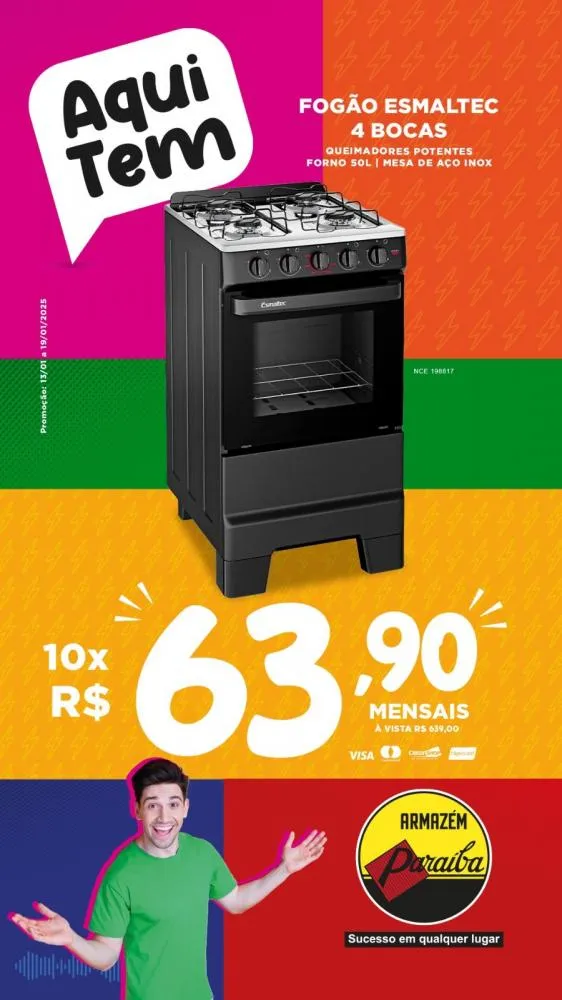 Aproveite as ofertas especiais do Armazém Paraíba e renove seu lar pagando pouco!