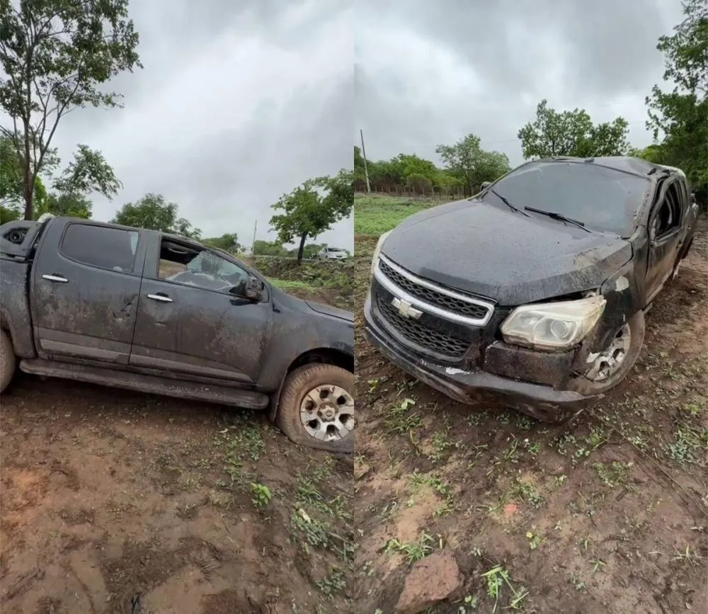 Caminhonete S10 que seguia de Cocal dos Alves a Pedro II tomba em Piracuruca