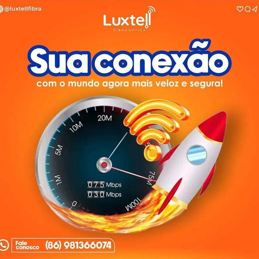 Tenha uma internet rápida de verdade em 2025, contrate já o seu plano Luxtell!
