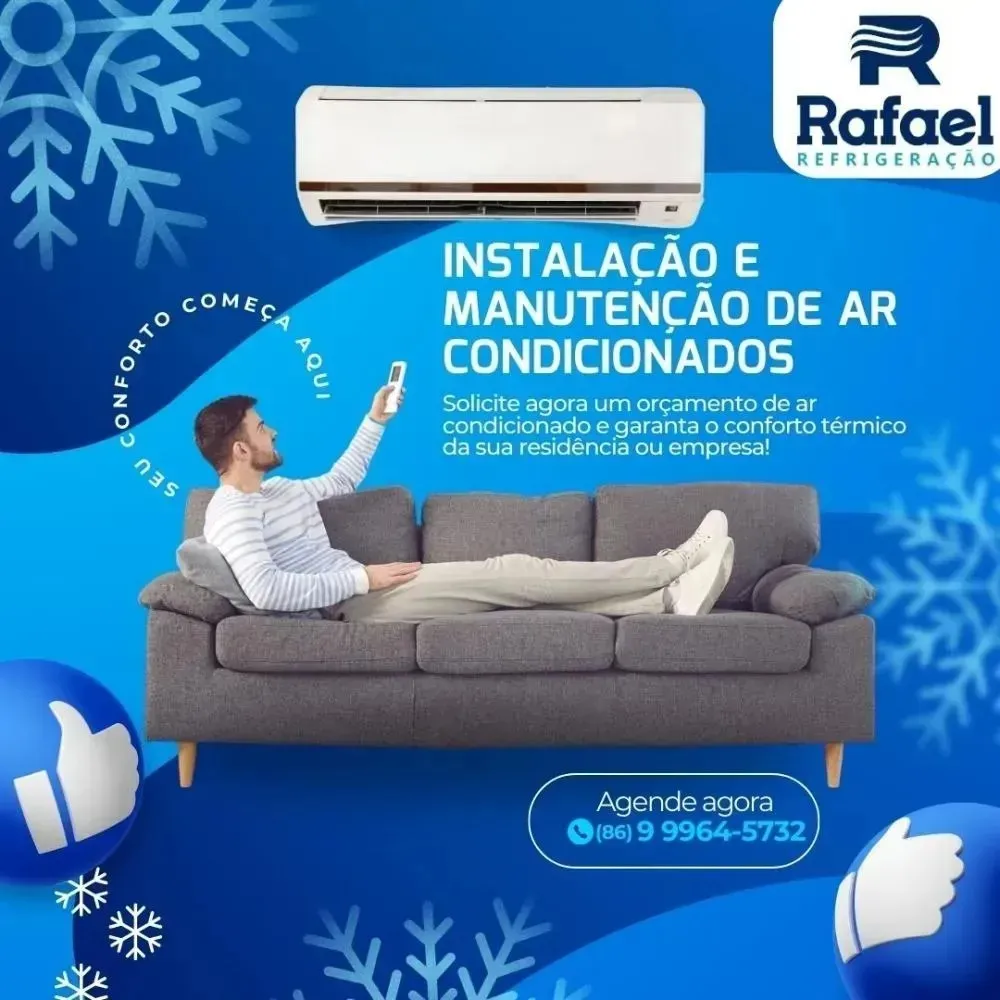 Precisando de assistência com equipamentos de refrigeração e climatização em Pedro II? Então conte com a Rafael Refrigeração!