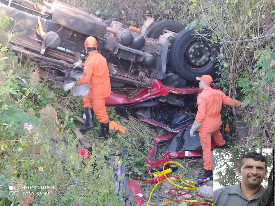 Caminhão tomba e motorista de Juazeiro do Piauí morre em ladeira entre Buriti dos Montes e Crateús
