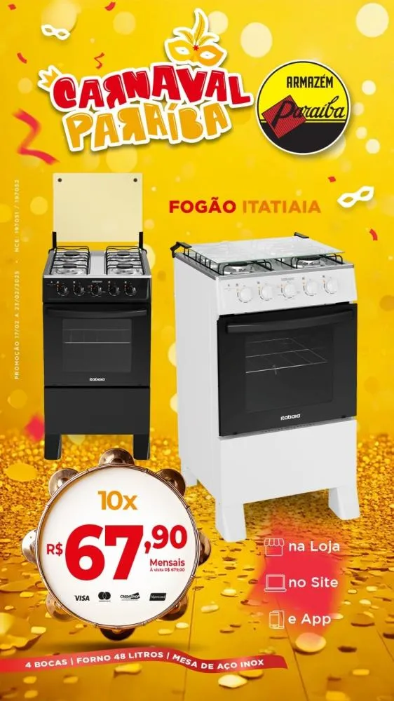 Entre na folia de ofertas do Armazém Paraíba e garanta descontos incríveis para o seu Carnaval!