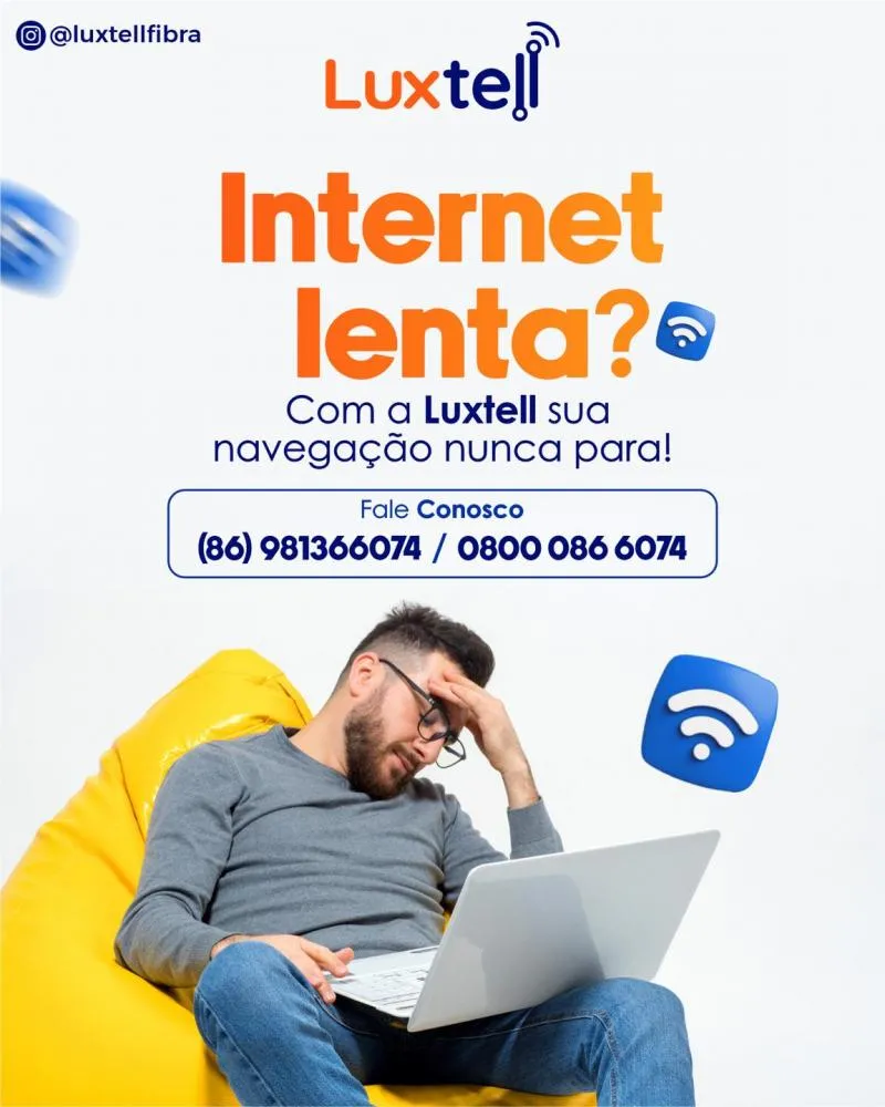 Sua internet não acompanha seu ritmo? Mude para a Luxtell e navegue sem interrupções!